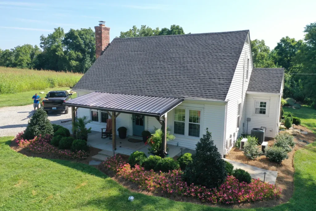 Roof inspection on a Central Kentucky home