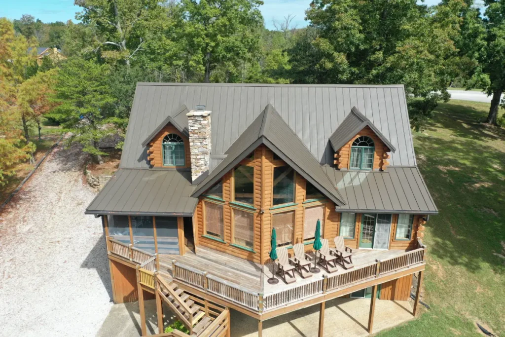 Residential roof replacement with architectural shingles