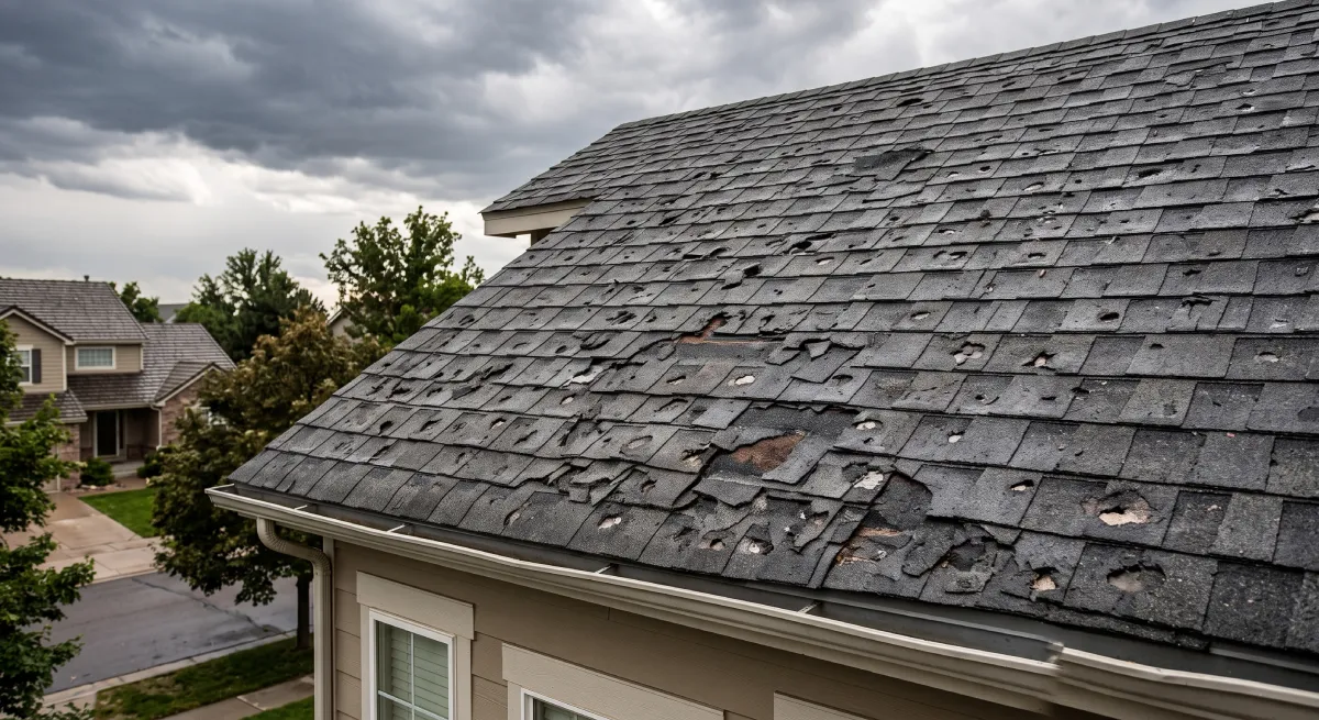 Shingle hail damage Lexington KY