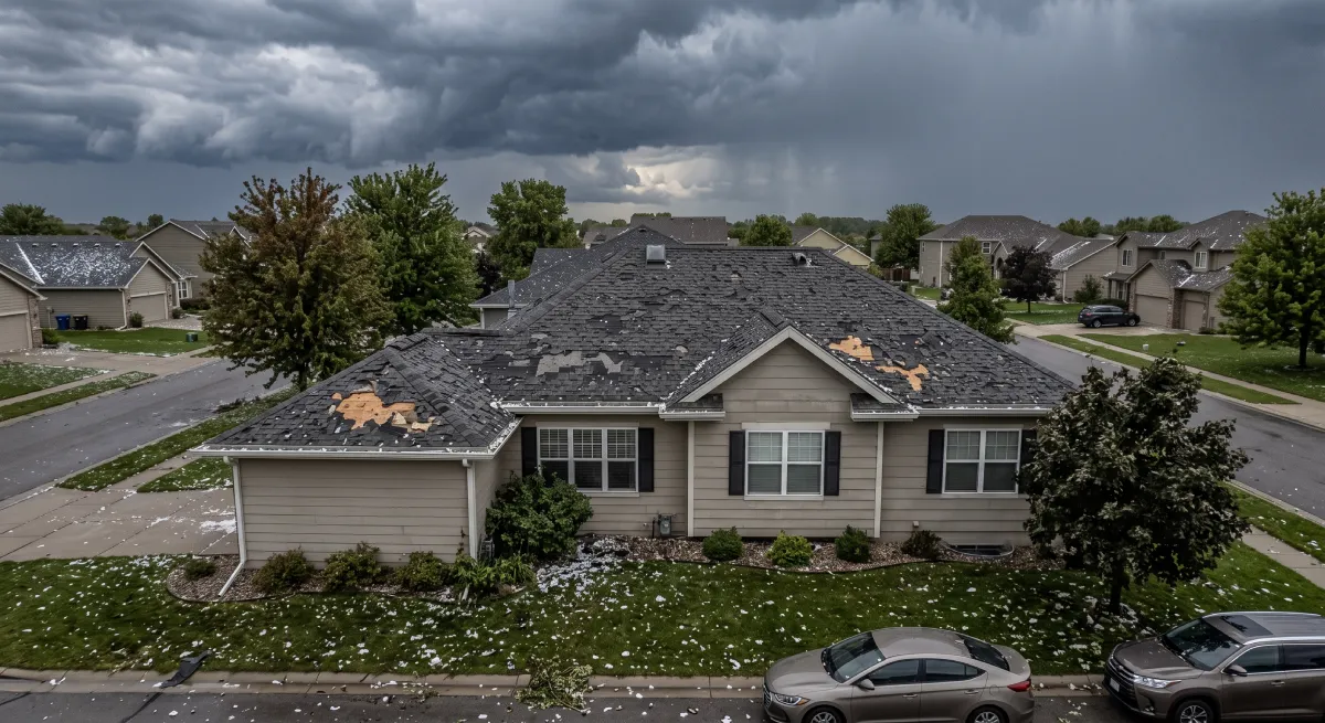 Hail storm roofing contractor Lexington KY